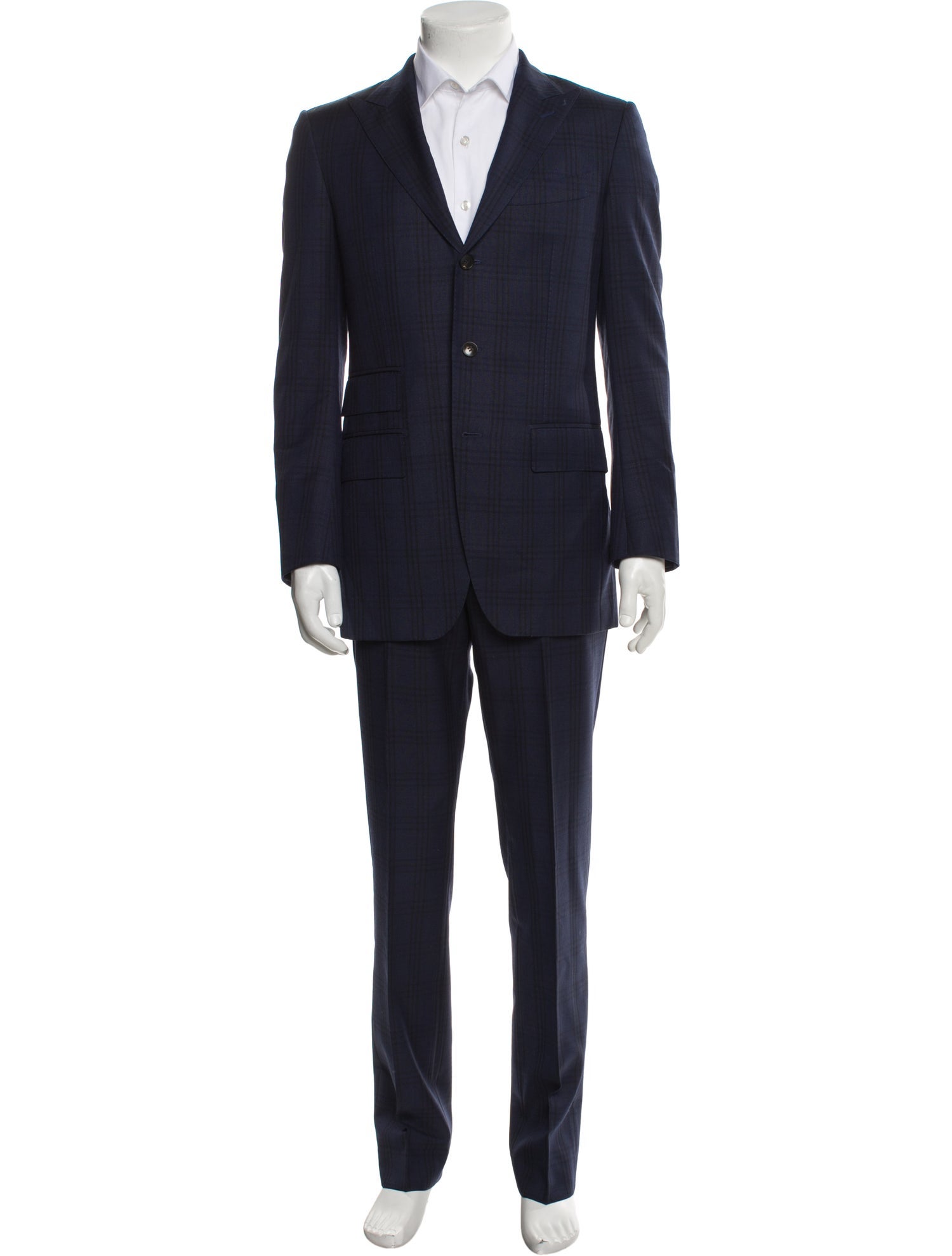 Suitsupply Wool Plaid Print Two-Piece Suit